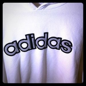 Adidas White Hoodie Pullover XL